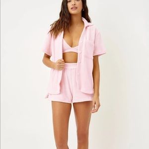 Frankies Bikinis Coco terry set pink XS